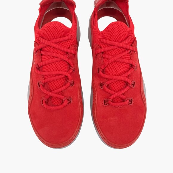 Christian Louboutin Arpoador Red Sock Sneakers Size 39.5 US 9.5 Suede Drawstring - Picture 3 of 14